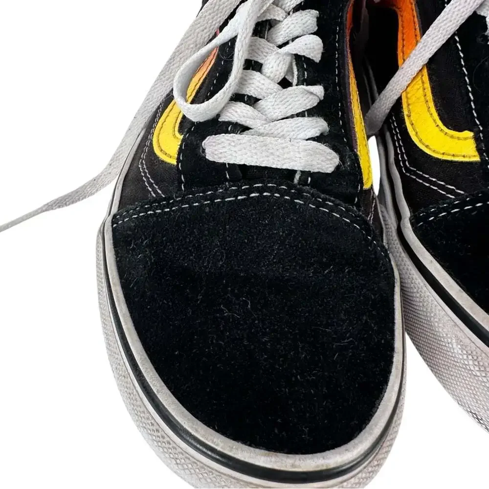 Vans Old Skool Black Sunset Stripe Sneakers Mens 5.5 Womens 7 Skate